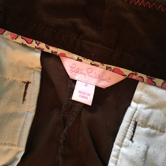 Lily Pulitzer brown Corduroy mini skirt size 6 - Picture 4 of 4